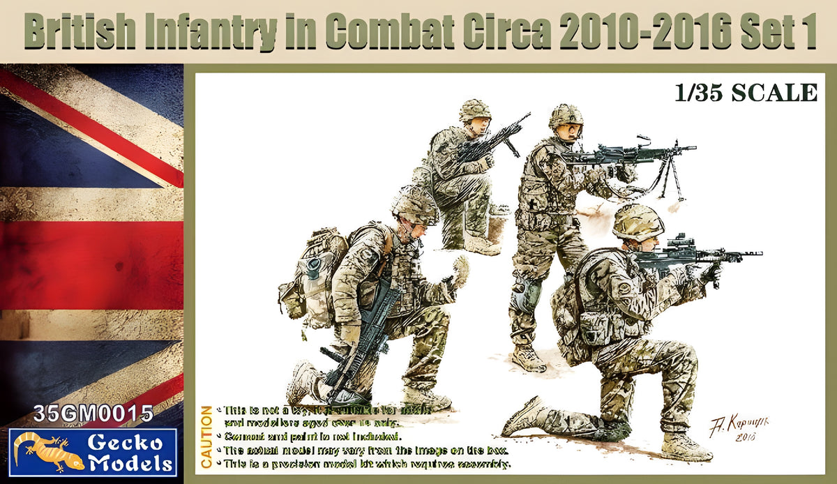 Gecko 1/35 British Infantry In Combat Circa 2010~2012 Set 1