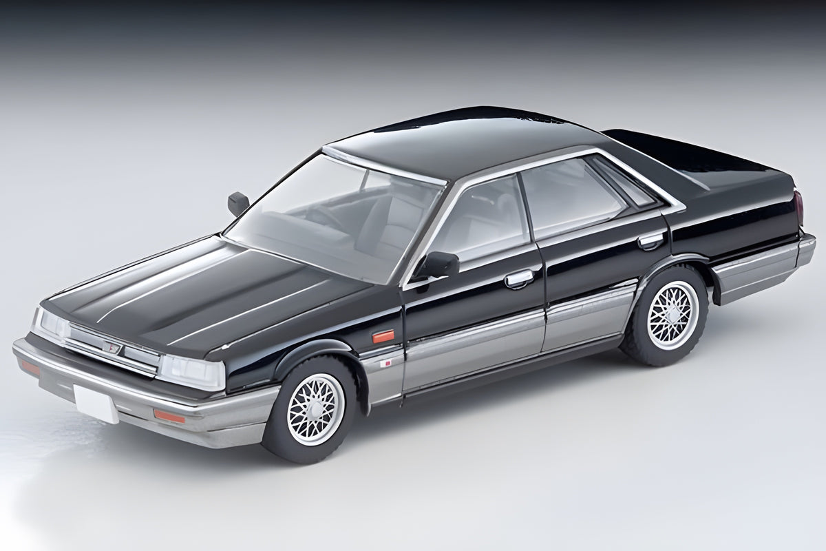 Tomica Limited Vintage 1/64 LV-N282b Nissan Skyline 4Dr HT GTS TwinCam 24V Black/Silver 1986