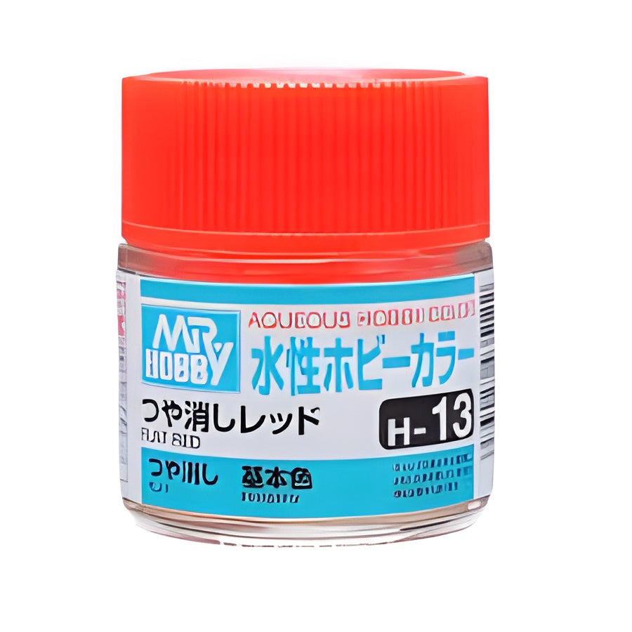 Mr Hobby AQUEOUS HOBBY COLOR - H13 FLAT RED (PRIMARY)