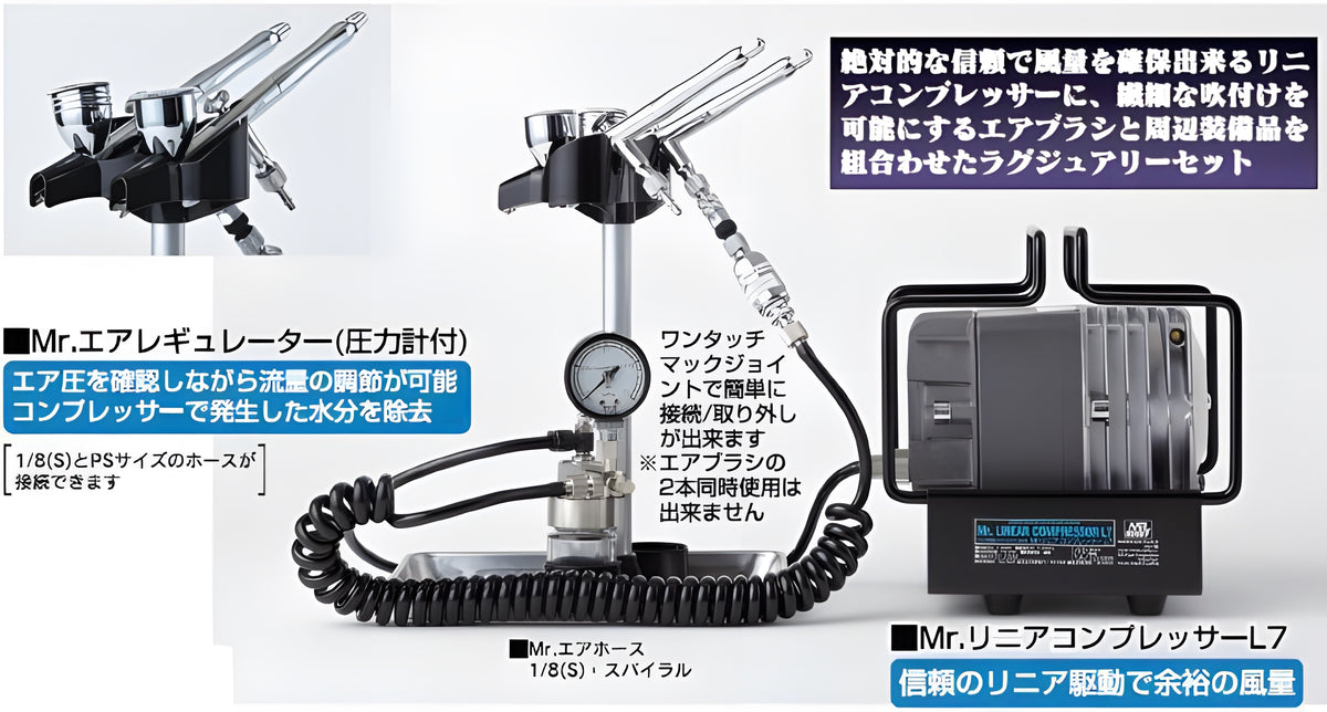 Mr. Linear Compressor L7 w/ PS270&289 Airbrush