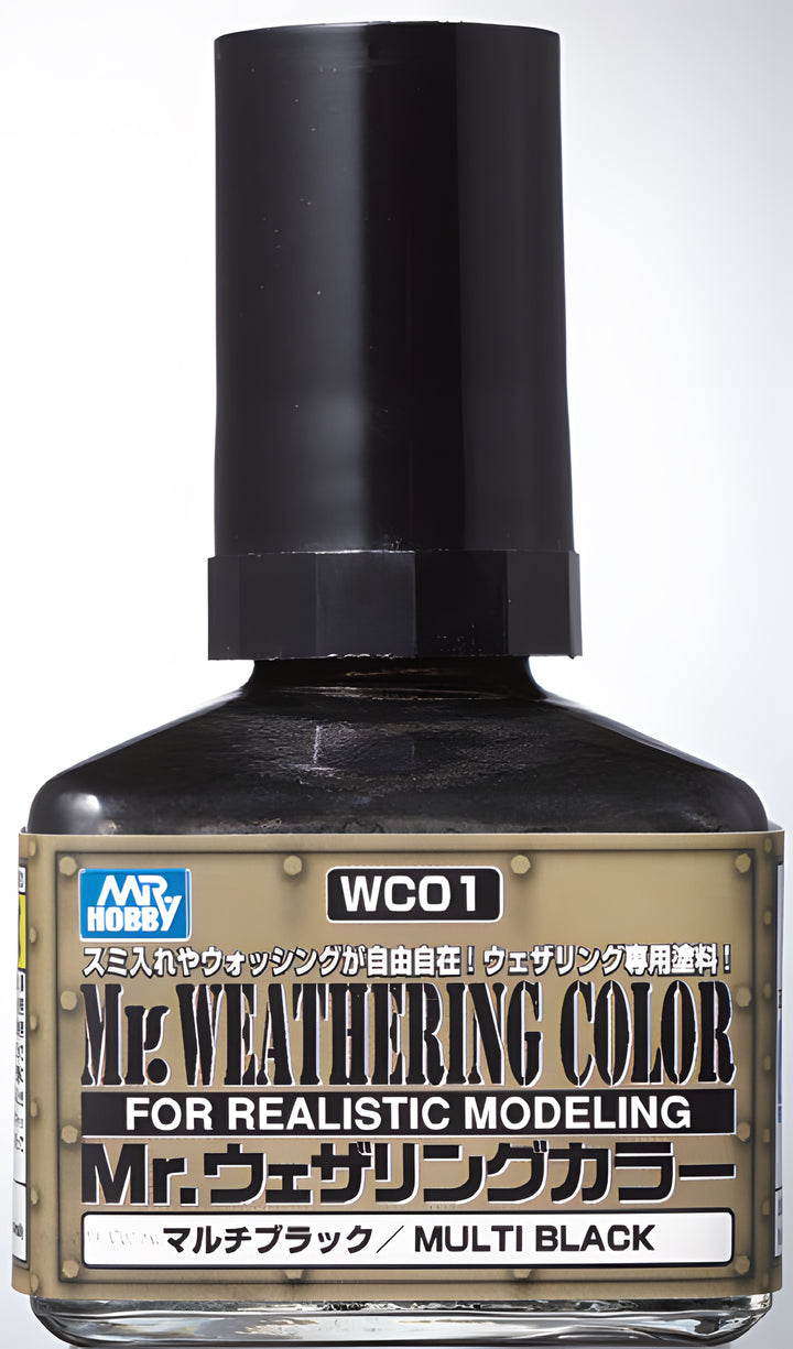 Mr Hobby Mr. Weathering Color - Multi Black