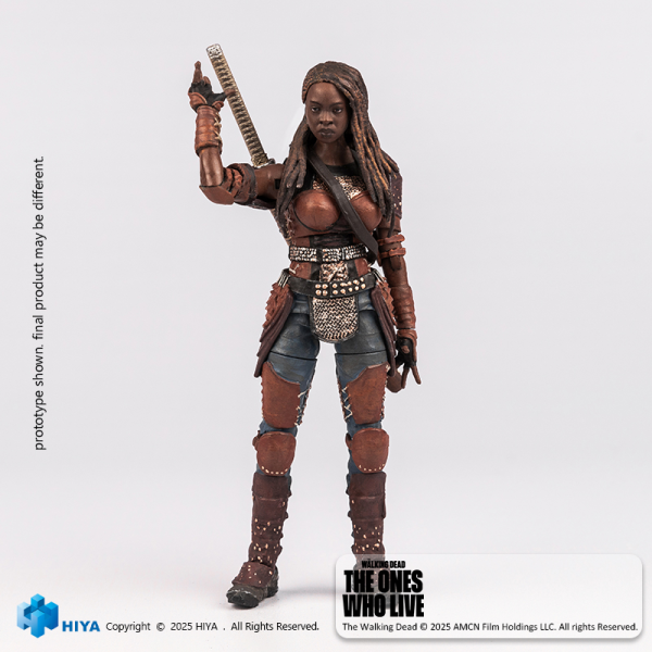 HIYA TOYS Exquisite Mini Series 1/18 Scale The Walking Dead Michonne Action Figure | 6957534203589