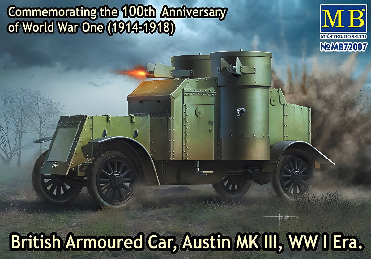 Master Box 1/72 British Armoured Car, Austin, Mk.III, WW I Era