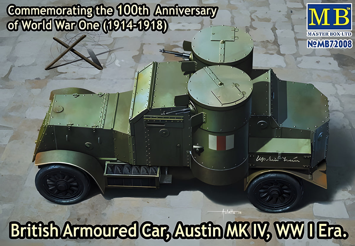 Master Box 1/72 British Armoured Car, Austin, Mk.IV, WW I Era