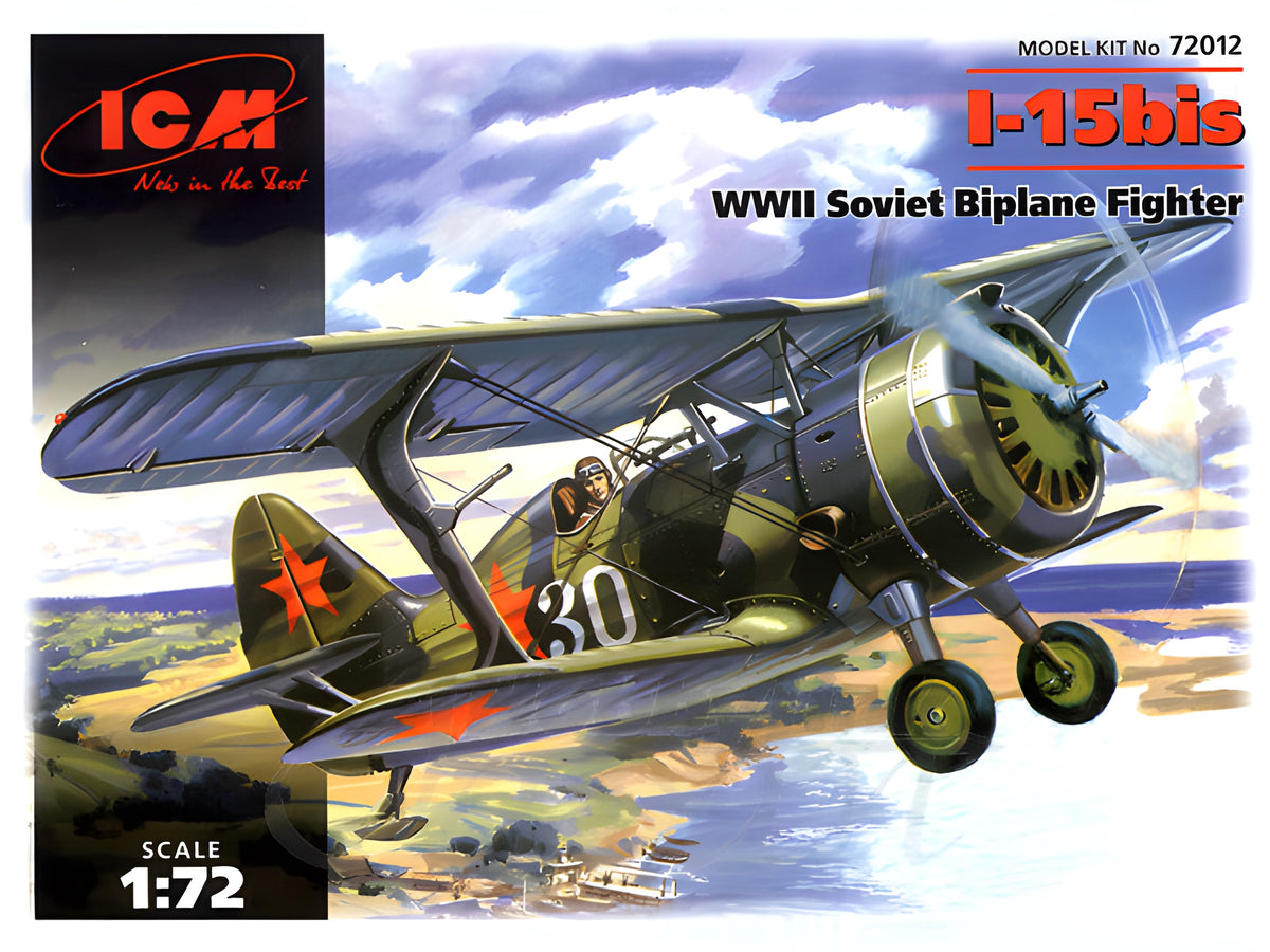 ICM 1/72 I-15 bis, WWII Soviet Biplane Fighter