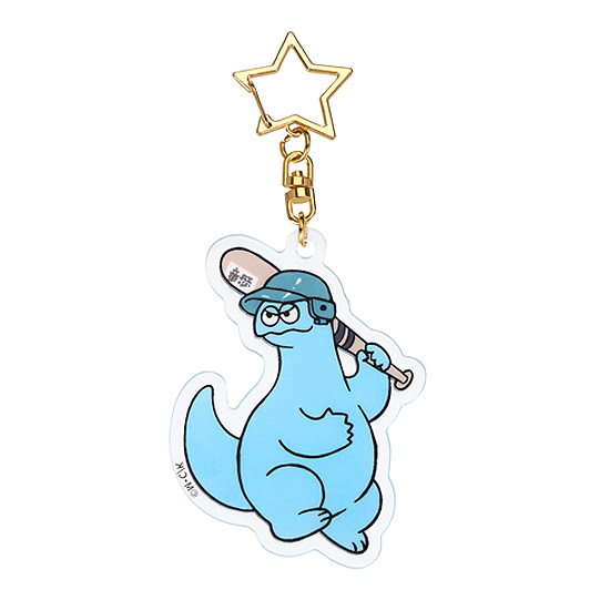 Gal & Dino Glow-in-the-Dark Acrylic Keychain Baseball | 4580590180543