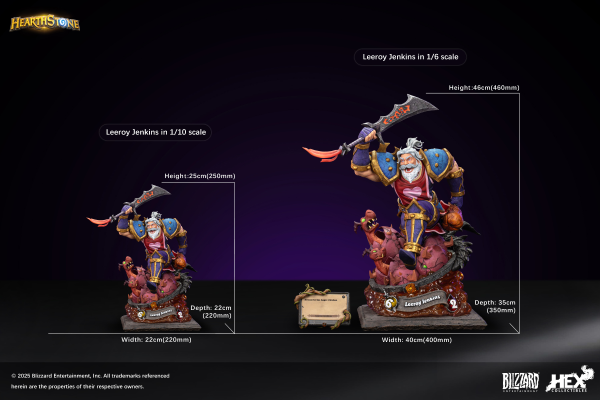 HEX Collectibles Blizzard Hearthstone® Leeroy Jenkins 1/10 Scale Statue | 6978082550109