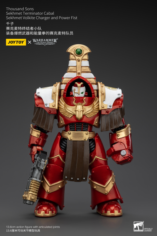 Joy Toy Thousand Sons Sekhmet Terminator Cabal Sekhmet Volkite Charger And Power Fist | 6973130378612