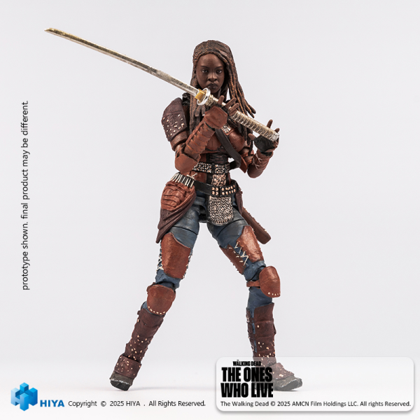 HIYA TOYS Exquisite Mini Series 1/18 Scale The Walking Dead Michonne Action Figure | 6957534203589