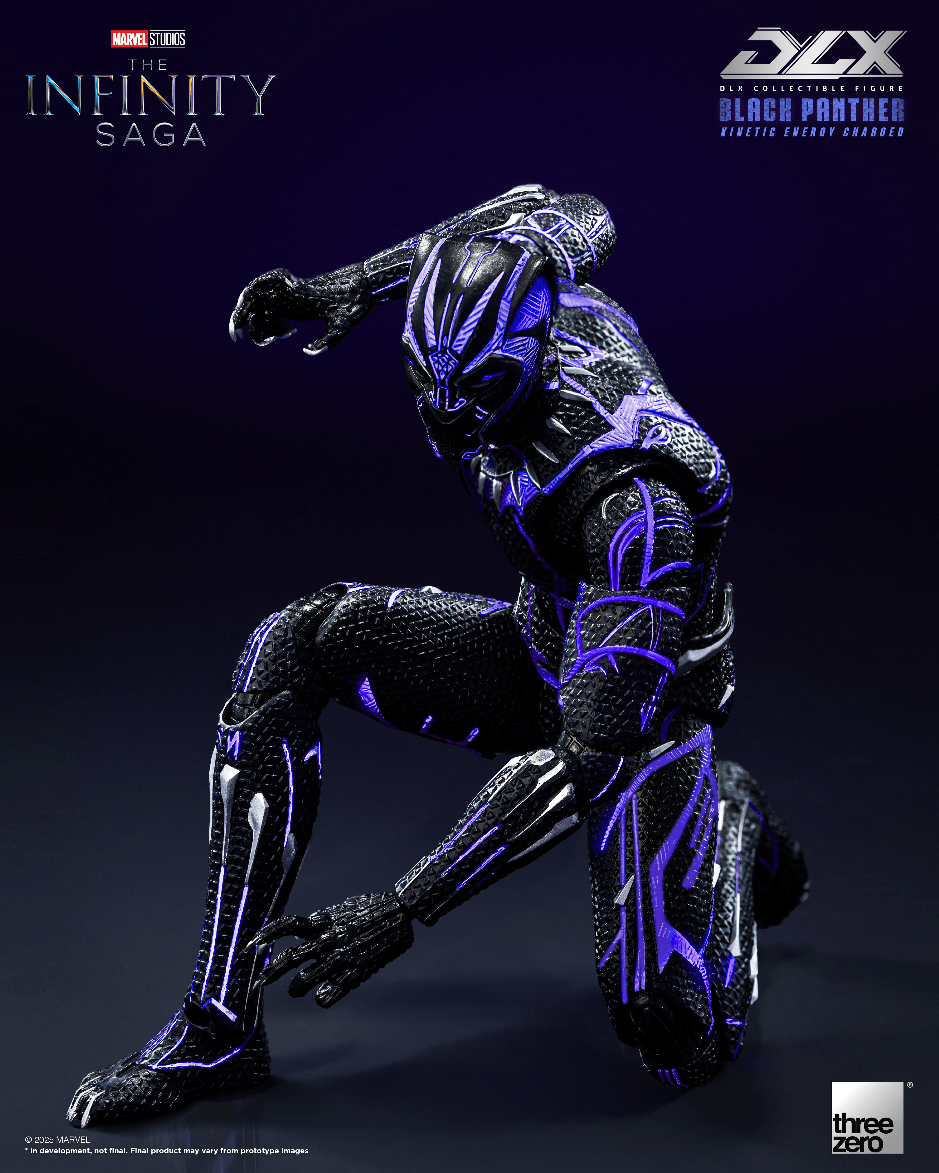 Marvel Studios: The Infinity Saga- DLX Black Panther (Kinetic Energy Charged) | 4895250819429