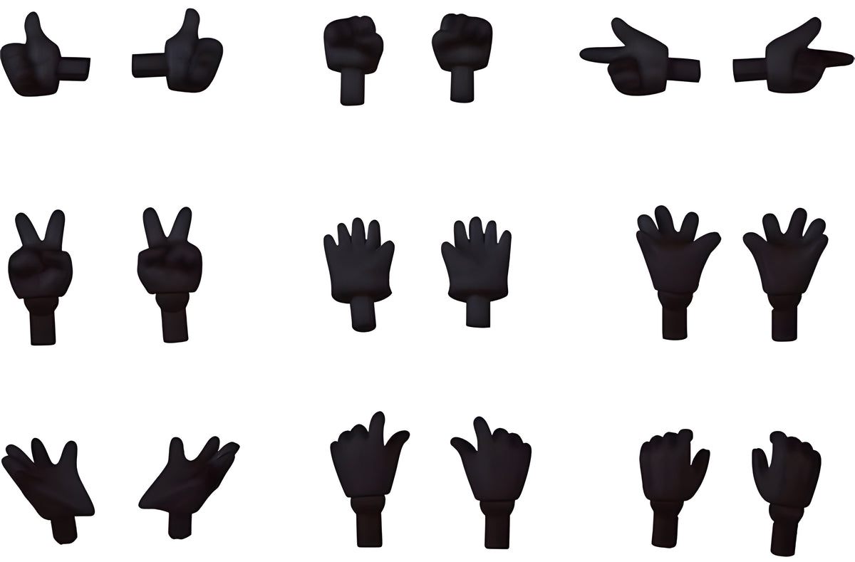 Nendoroid Doll: Hand Parts Set Gloves Ver. (Black)