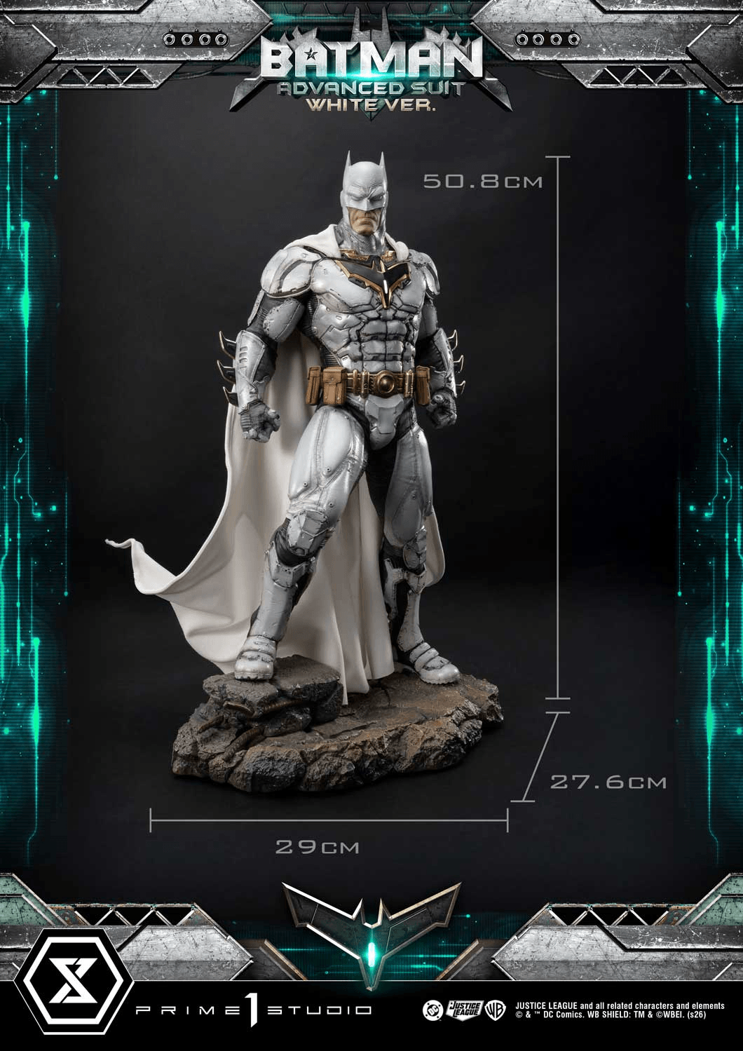 Ultimate Museum Masterline Justice League (Comics) Batman Advanced Suit White Ver. (Design By Josh Nizzi)