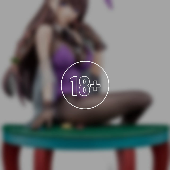 Elfine Phillet wearing flower’s purple bunny costume with Nip Slip Gimmick System - 18+ adults only cover