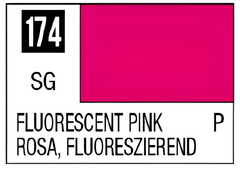 Mr Hobby Mr. Color 174 - Fluorescent Pink (Semi-Gloss/Primary)