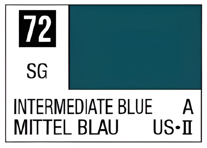 Mr Hobby Mr. Color 72 - Intermediate Blue (Semi-Gloss/Aircraft)
