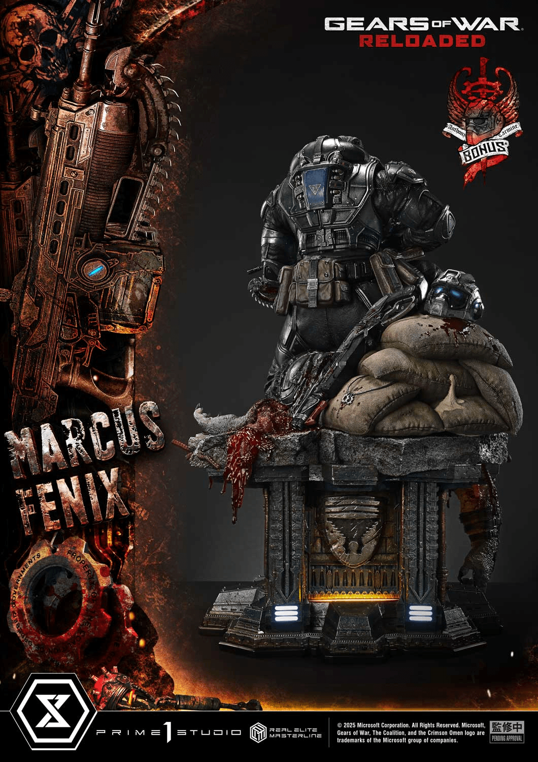 Real Elite Masterline Gears of War: Reloaded Marcus Fenix Ultimate Bonus Version | 4582647123497