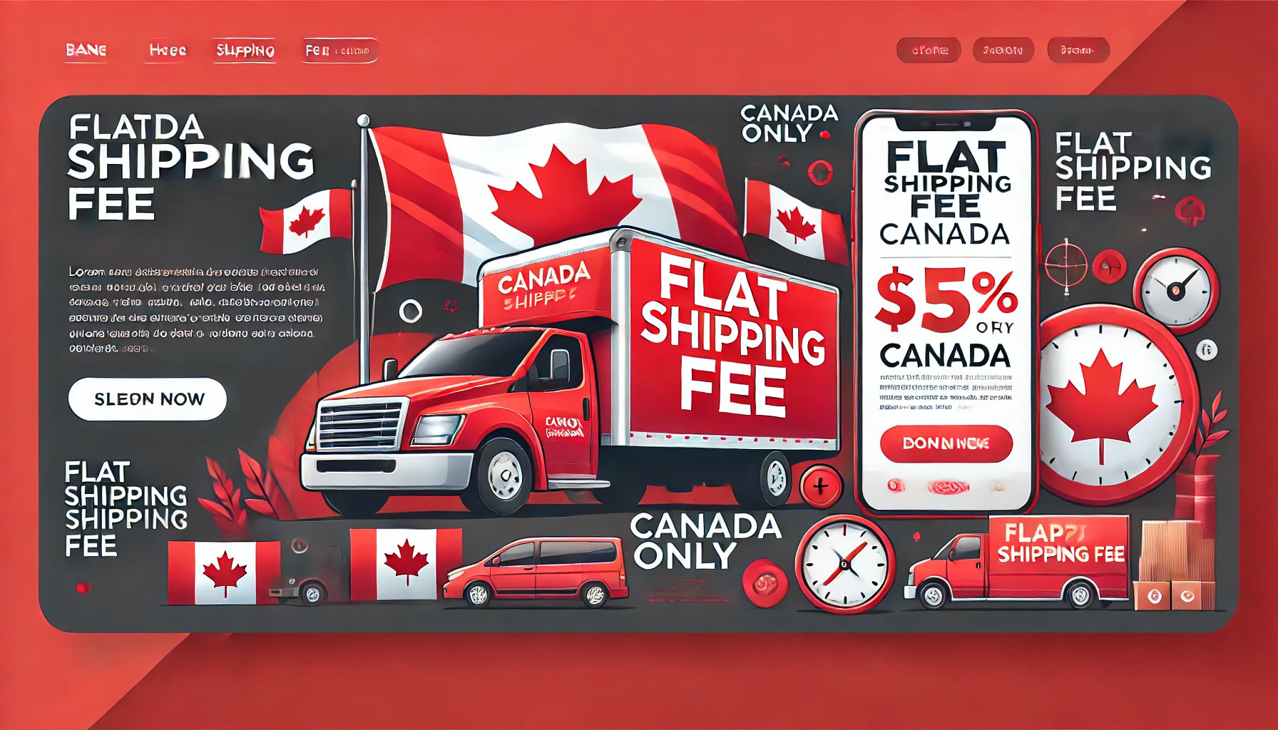 Canada flat shipping fee | 0