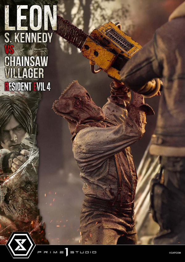 Prime 1 Studio Ultimate Premium Masterline Resident Evil 4 Leon S. Kennedy versus Chainsaw Villager | 4582647120878