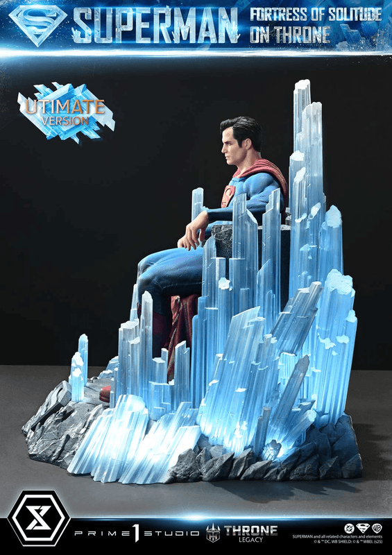 Prime 1 Studio Throne Legacy Superman (Comics) Superman Fortress of Solitude on Throne (Design by Gabriele Dell'Otto) Ultimate Bonus Version | 4582647122162