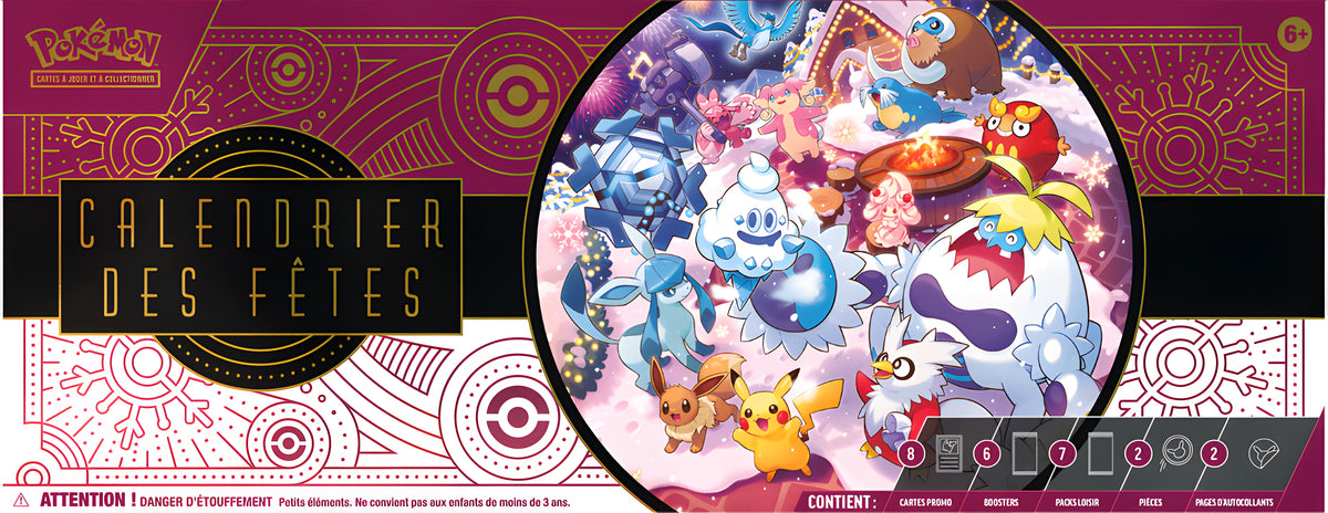 Pokemon French Holiday Calendar 2025