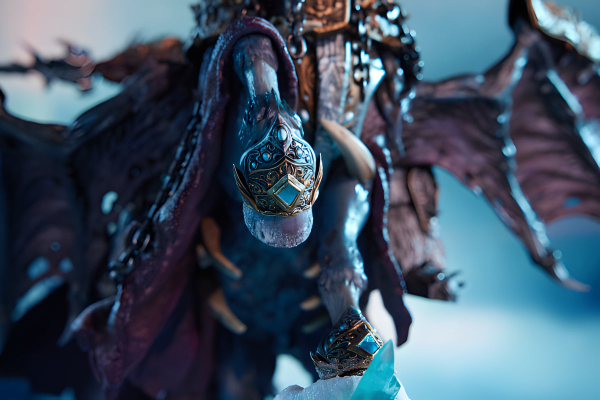 Blizzard World of Warcraft® The Lich King & Invincible Premium Statue