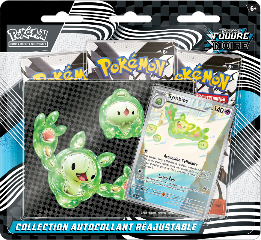 Pokemon French SV10.5 Black Bolt Tech Sticker Collection