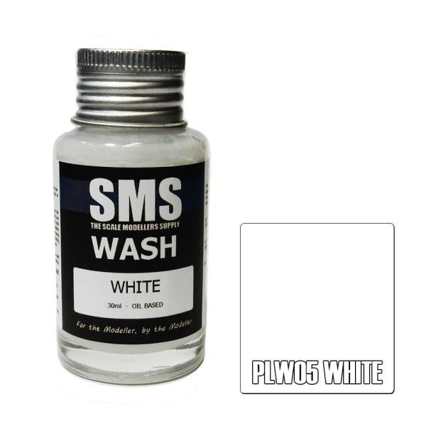 The Scale Modellers Supply (SMS) Wash WHITE 30ml | 707959821631