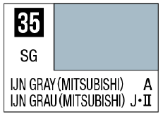 GSI Creos Mr. Color 35 - IJN Gray (Mitsubishi) (Semi-Gloss/Aircraft) | 4973028716337