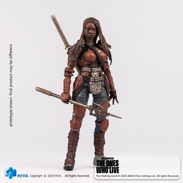 HIYA TOYS Exquisite Mini Series 1/18 Scale The Walking Dead Michonne Action Figure | 6957534203589