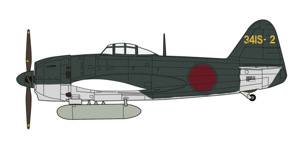 Hasegawa 1/48 Kawanishi N1K1-Ja SHIDEN (GEORGE) TYPE 11 Koh 341st Flying Group | 4967834075412