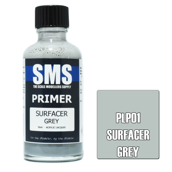 The Scale Modellers Supply (SMS) Primer SURFACER GREY 50ml | 707959821723