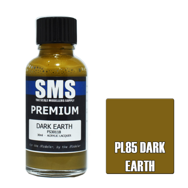 The Scale Modellers Supply (SMS) Premium DARK EARTH FS30118 30ml | 707959822393
