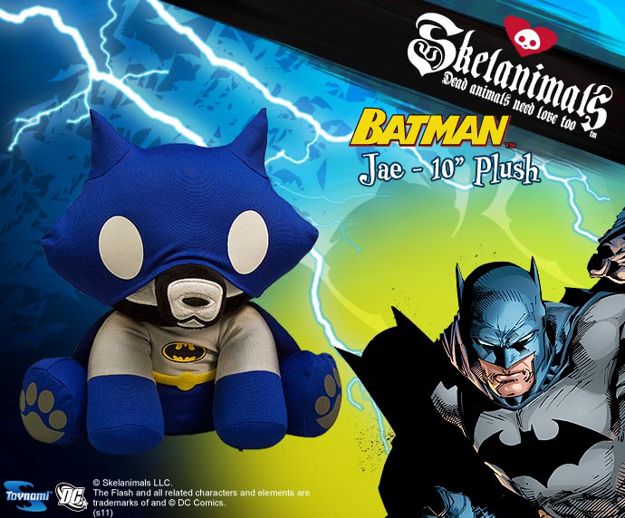 Skelanimals DC Plush 10 Inch - Batman Jae | 0816355008536