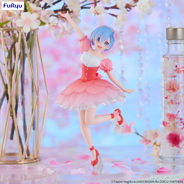 FURYU Corporation Re:ZERO -Starting Life in Another World- Trio-Try-iT Figure -Rem Cherry Blossom-(re-run) | 4582655073777