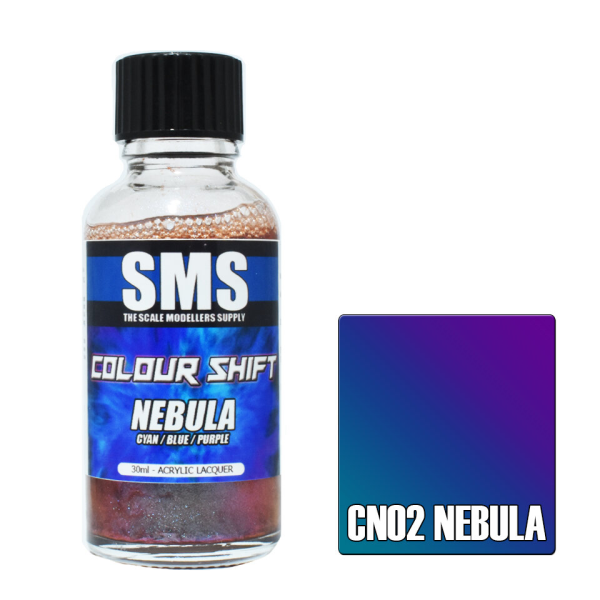 The Scale Modellers Supply (SMS) Colour Shift NEBULA (CYAN / BLUE / PURPLE) 30ml | 707959821877