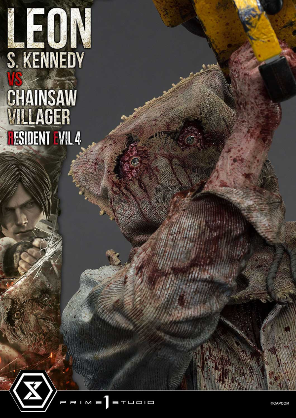 Prime 1 Studio Ultimate Premium Masterline Resident Evil 4 Leon S. Kennedy versus Chainsaw Villager | 4582647120878