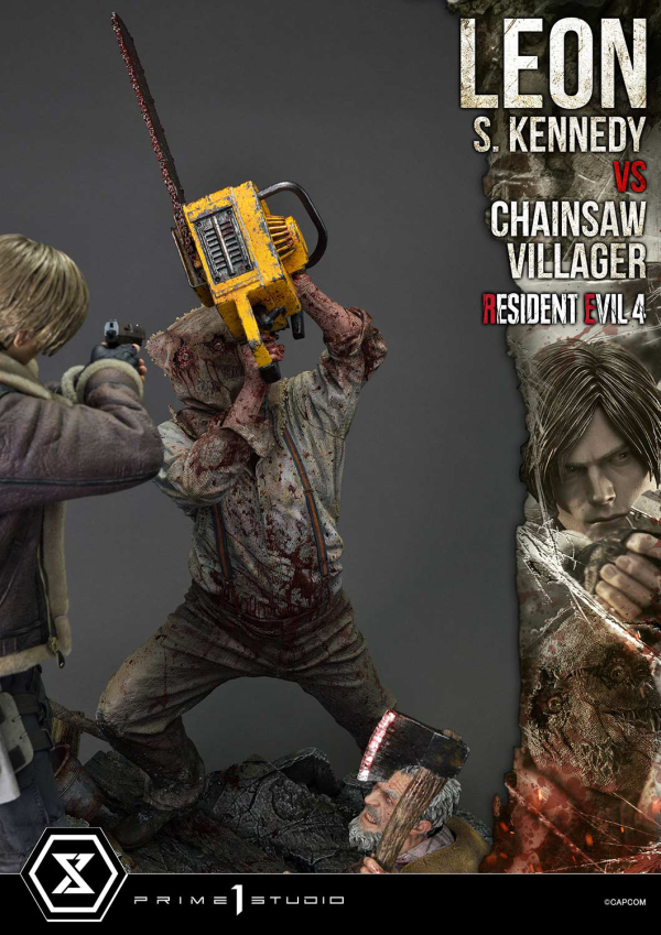 Prime 1 Studio Ultimate Premium Masterline Resident Evil 4 Leon S. Kennedy versus Chainsaw Villager | 4582647120878