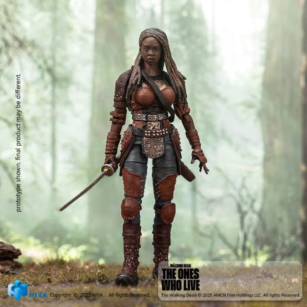 HIYA TOYS Exquisite Mini Series 1/18 Scale The Walking Dead Michonne Action Figure | 6957534203589