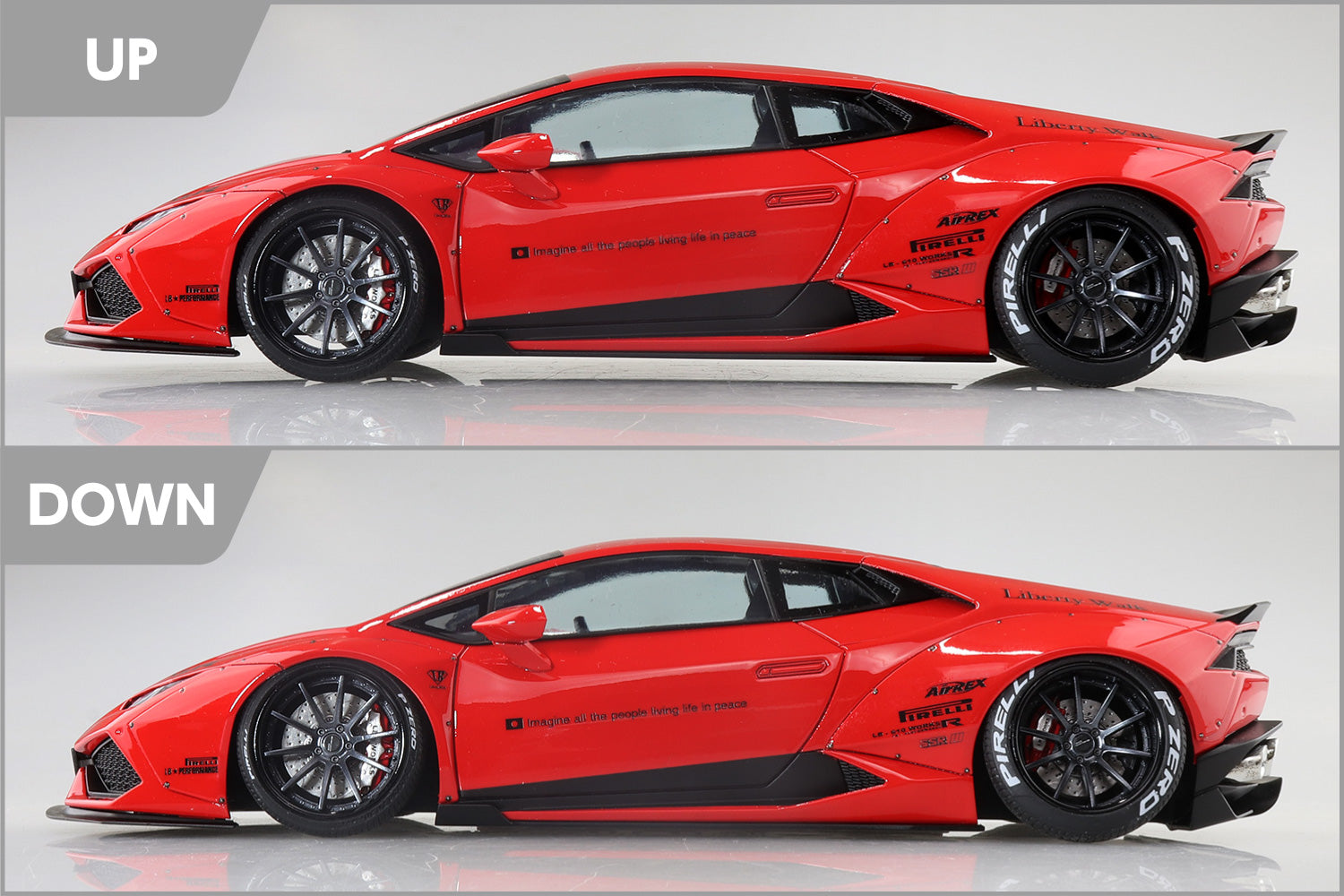 Aoshima 1/24 Liberty Walk LB-Works Lamborghini Huracan Ver. 1 | 4905083059883
