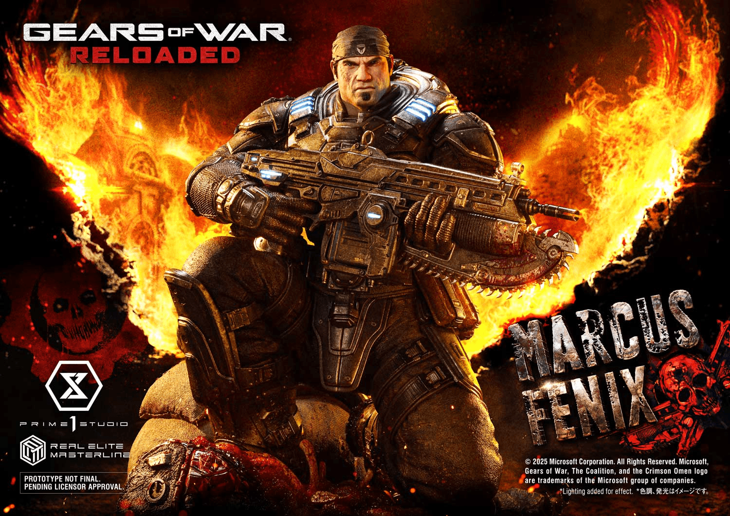 Real Elite Masterline Gears of War: Reloaded Marcus Fenix Ultimate Version | 4582647123480