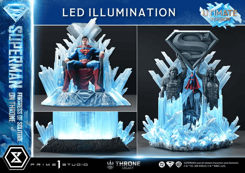 Prime 1 Studio Throne Legacy Superman (Comics) Superman Fortress of Solitude on Throne (Design by Gabriele Dell'Otto) Ultimate Bonus Version | 4582647122162