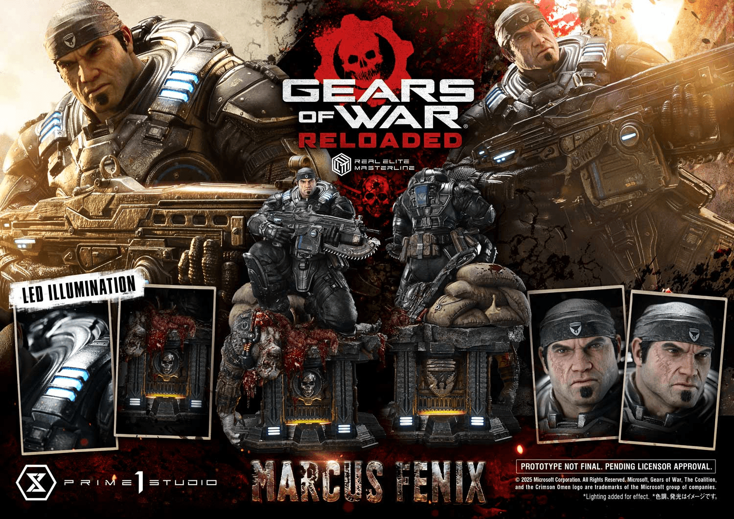 Real Elite Masterline Gears of War: Reloaded Marcus Fenix | 4582647123473