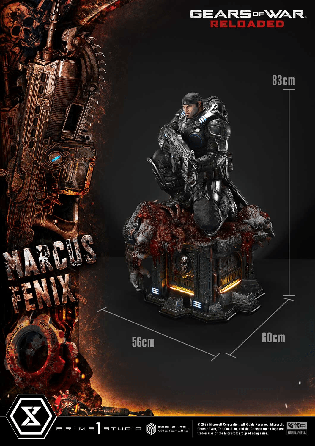 Real Elite Masterline Gears of War: Reloaded Marcus Fenix Ultimate Bonus Version | 4582647123497