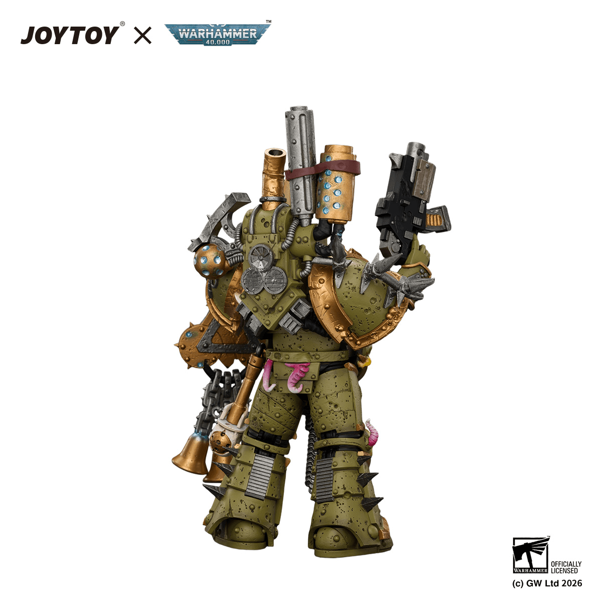 Death Guard Plague Marine 1 with Boltgun and Icon of Despair