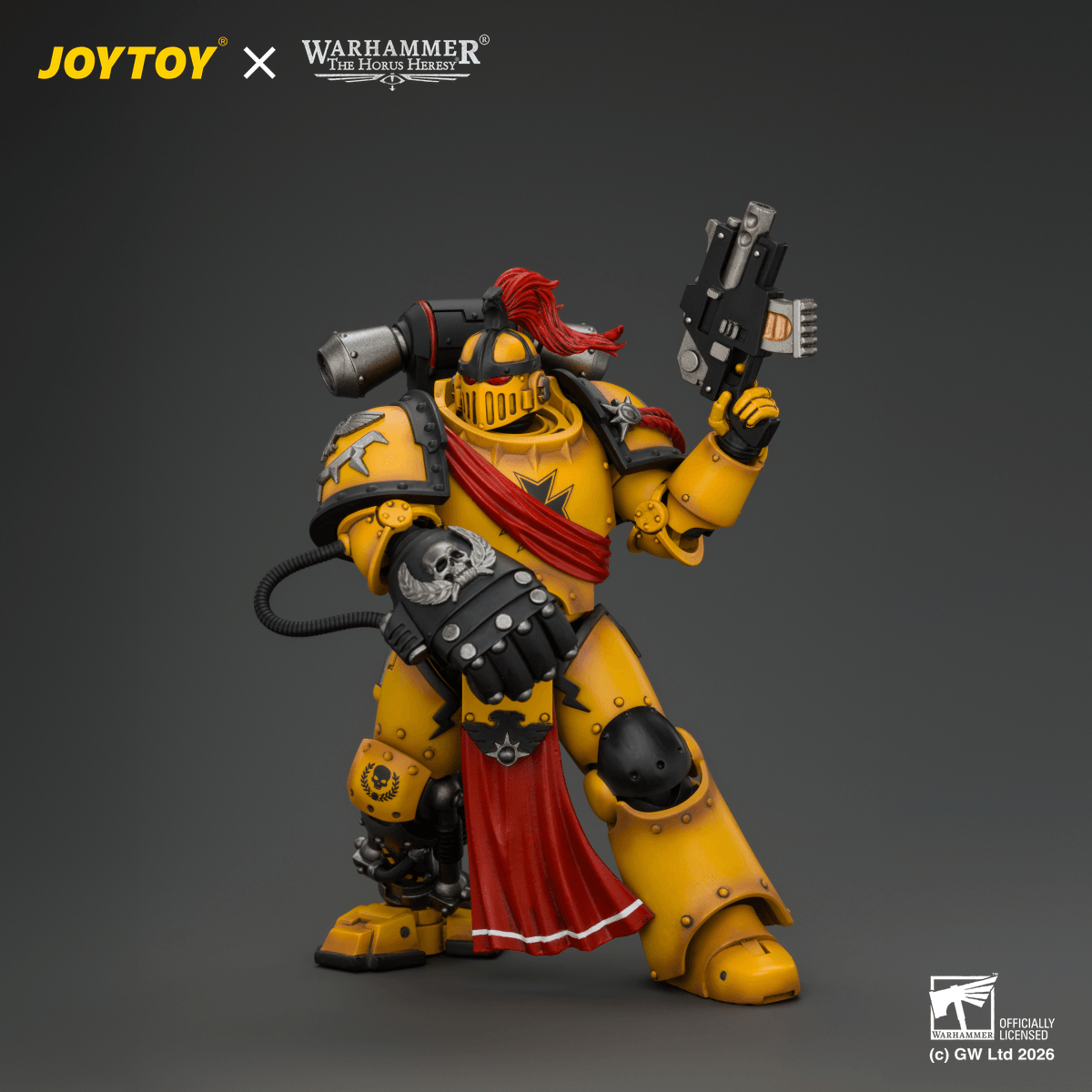 Imperial Fists Herald Consul with Standard and Bolt Pistol