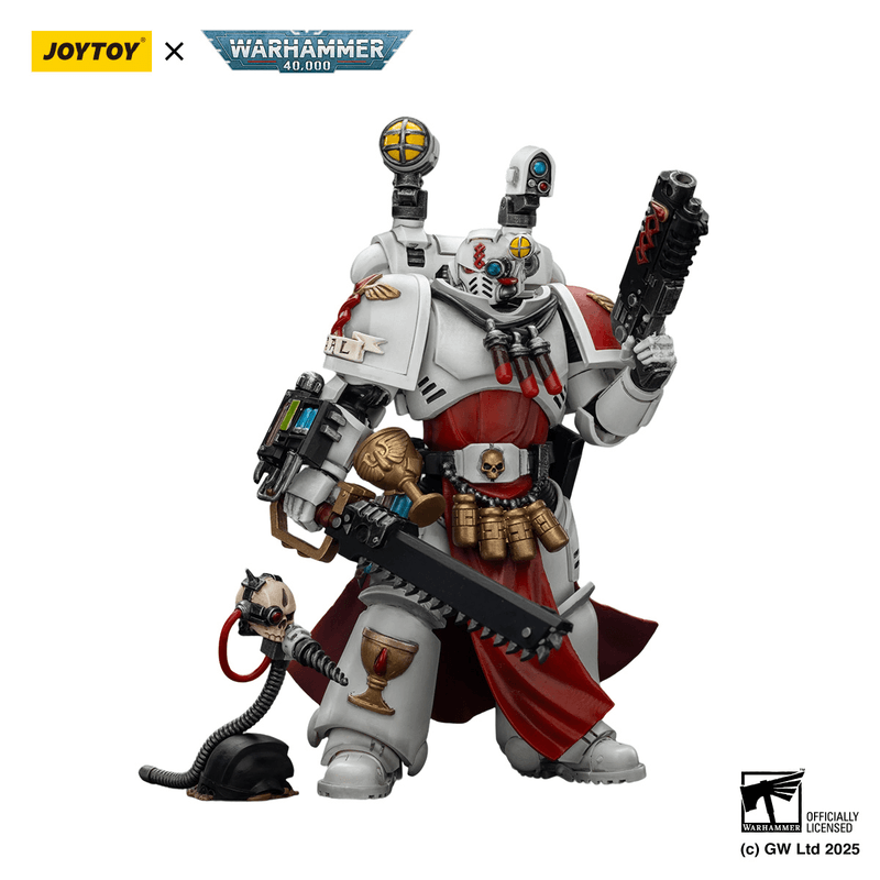 JOYTOY Blood Angels Sanguinary Priest with Heavy bolt pistol, chainsword and narthecium