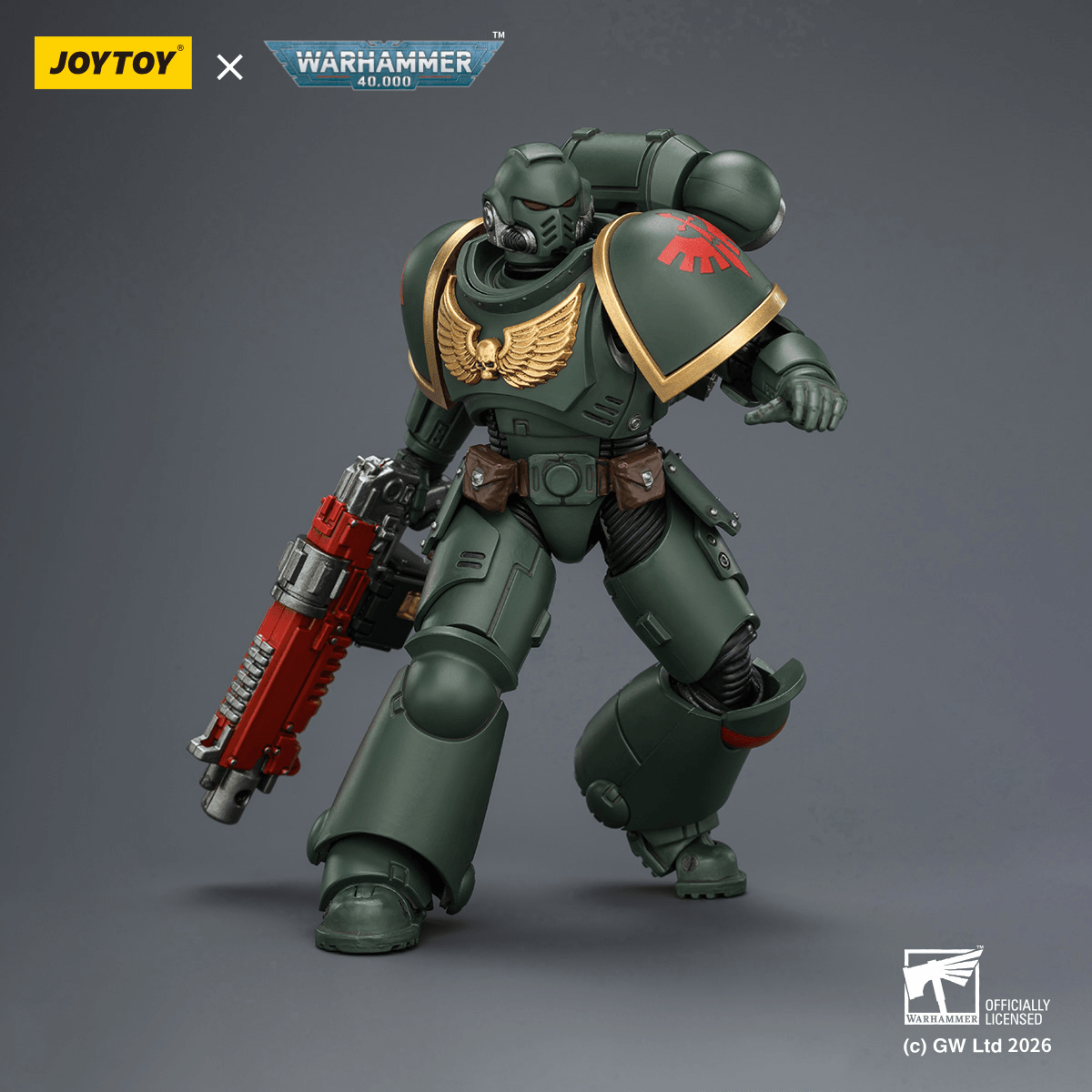Dark Angels Intercessor with Bolt Rifle, Bolt Pistol and Chainsword | 6927054403868