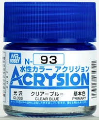 Mr Hobby Acrysion N93 - Clear Blue (Gloss/Primary) | 4973028034301