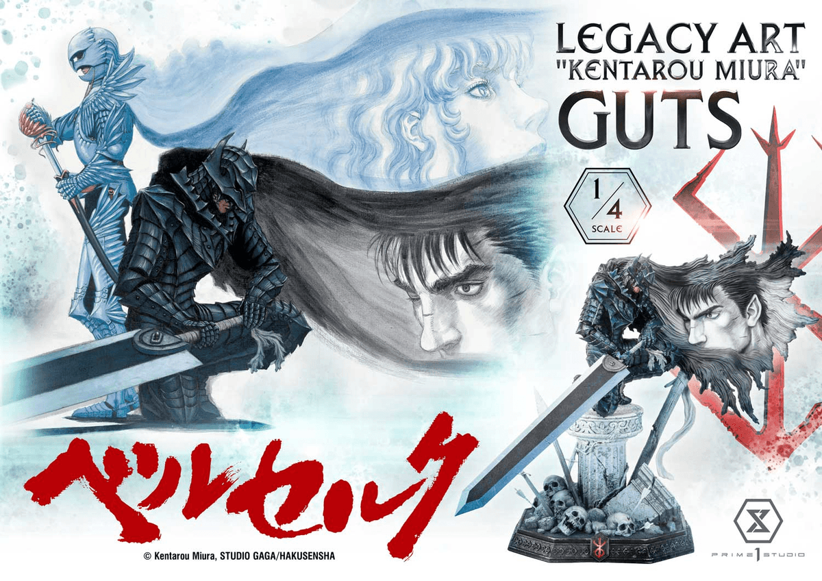 Legacy Art "Kentarou Miura" Berserk Guts 1/4 Scale