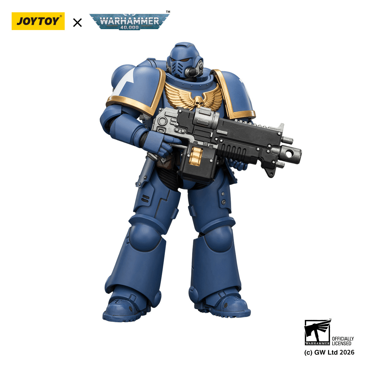 Ultramarines Intercessor with Bolt Rifle, Bolt Pistol and Chainsword | 6927054403813